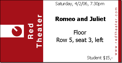 Print tickets on custom ticket stocks from a print shop